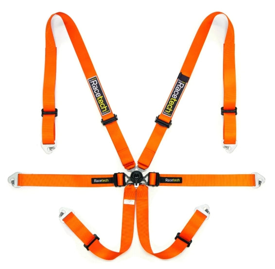 Pro International 6-Point Lightweight Harness w/ GT Adjusters - FIA Approved