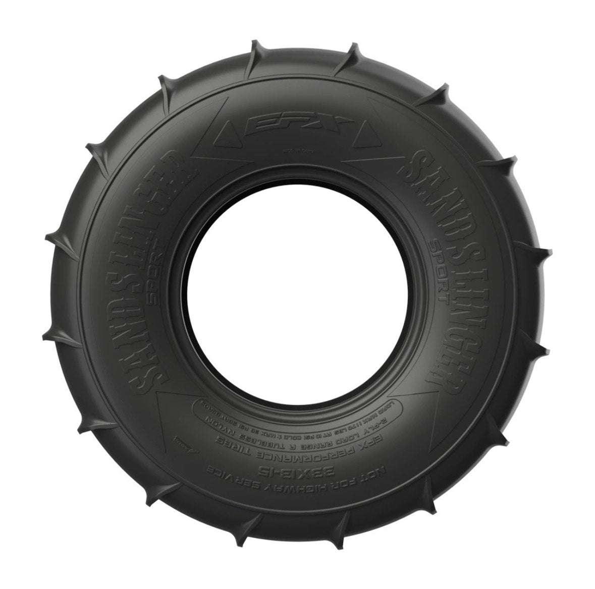 14" & 15" SANDSLINGER 4PLY REAR PADDLE TYRE (sand dunes)