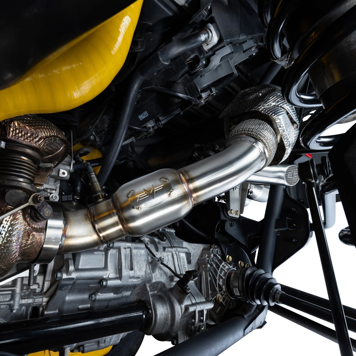 EVP RACING SHOCKER ELECTRIC SIDE-DUMP DOWN PIPE WITH BULLET MUFFLER FOR 2024 CAN-AM MAVERICK R NOW TAKING PRE-ORDERS!
