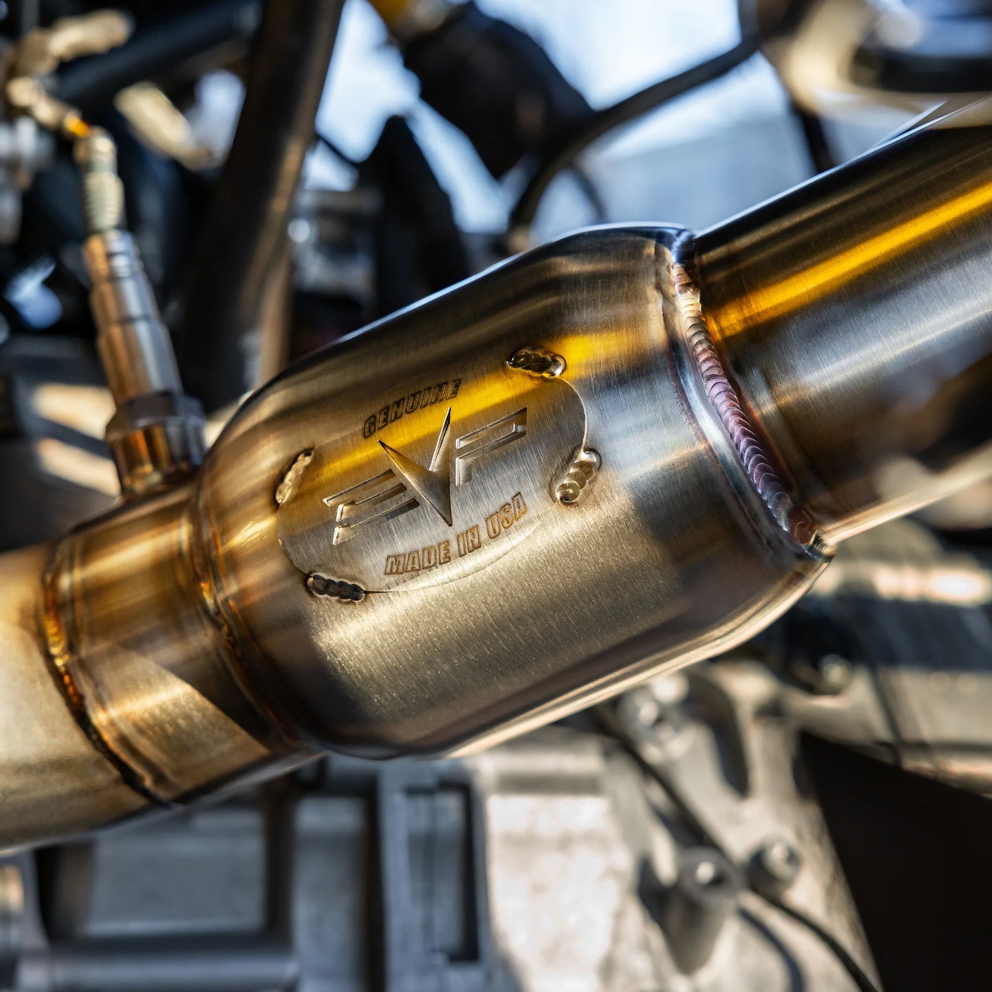 EVP RACING SHOCKER ELECTRIC SIDE-DUMP DOWN PIPE WITH BULLET MUFFLER FOR 2024 CAN-AM MAVERICK R NOW TAKING PRE-ORDERS!