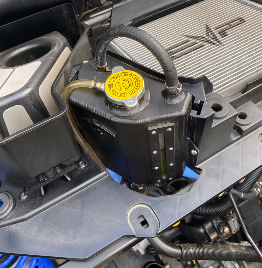 HIGH-VOLUME ALUMINUM COOLANT RESERVOIR TANK FOR CAN AM MAVERICK X3