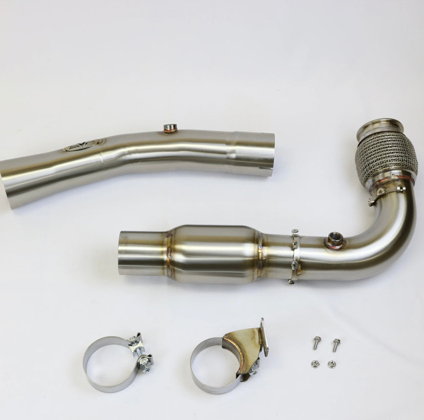 CAN AM MAVERICK X3 3" BAZOOKA RACE PIPE WITH BULLET MUFFLER EXHAUST
