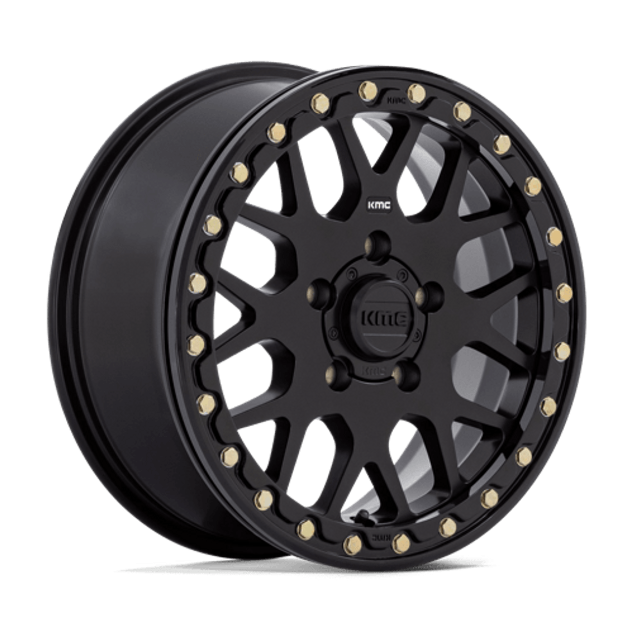 15" KS235 BEADLOCK 15X10 satin black +00MM TO SUIT POLARIS PRO R 5x4.5 (equiv. 5 x 114.3)