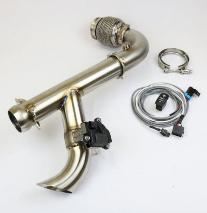CAN AM X3 "SHOCKER" ELECTRIC SIDE DUMP RACE BYPASS PIPE