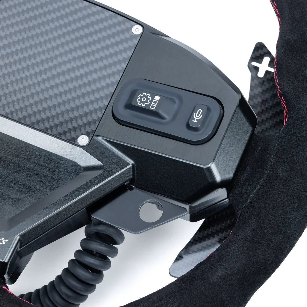 Steering Wheel with Carbon Fiber Paddles and Quick-Release Hub Adapter Kits for Can-Am Maverick R