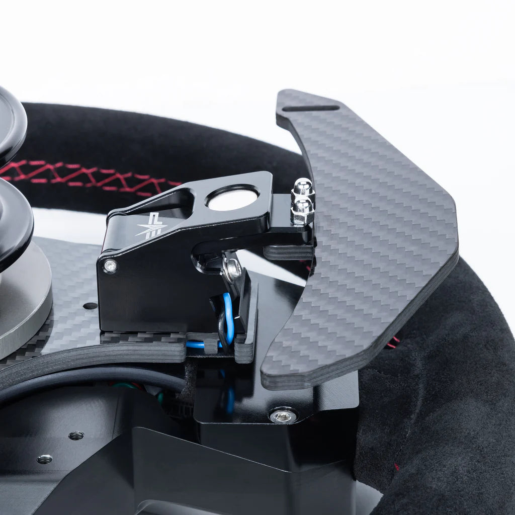 Steering Wheel with Carbon Fiber Paddles and Quick-Release Hub Adapter Kits for Can-Am Maverick R