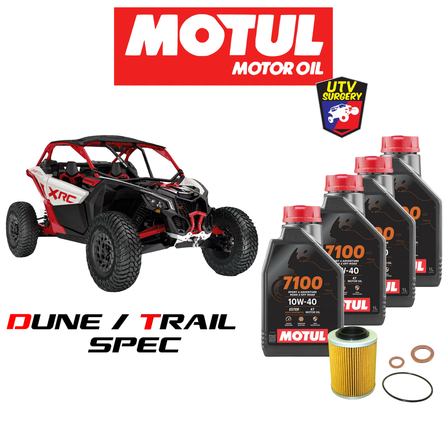 MOTUL ENGINE Oil Kits, Can-Am x3 2017+
