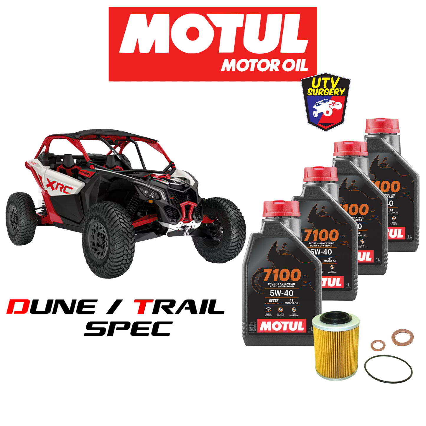 MOTUL ENGINE Oil Kits, Can-Am x3 2017+