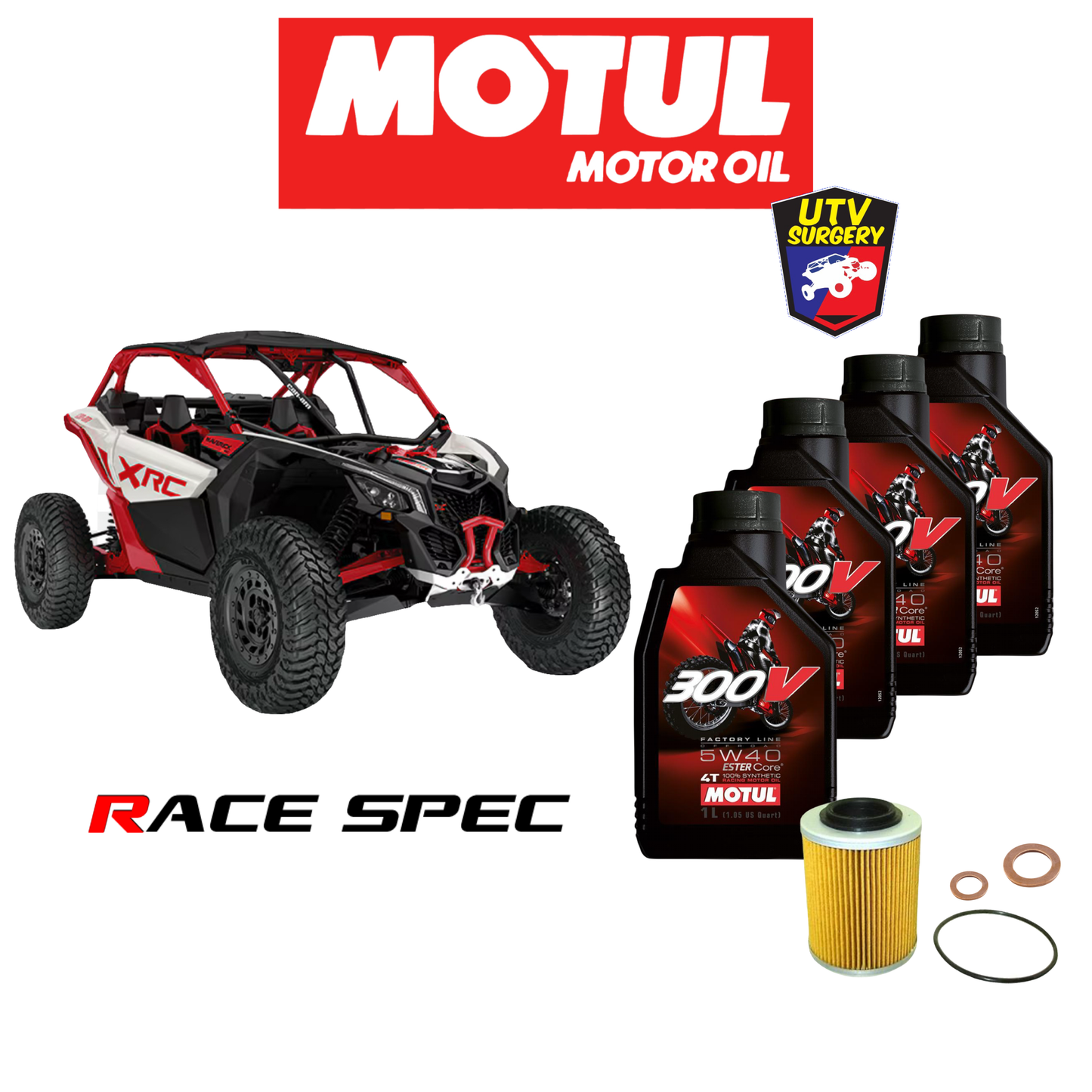 MOTUL ENGINE Oil Kits, Can-Am x3 2017+